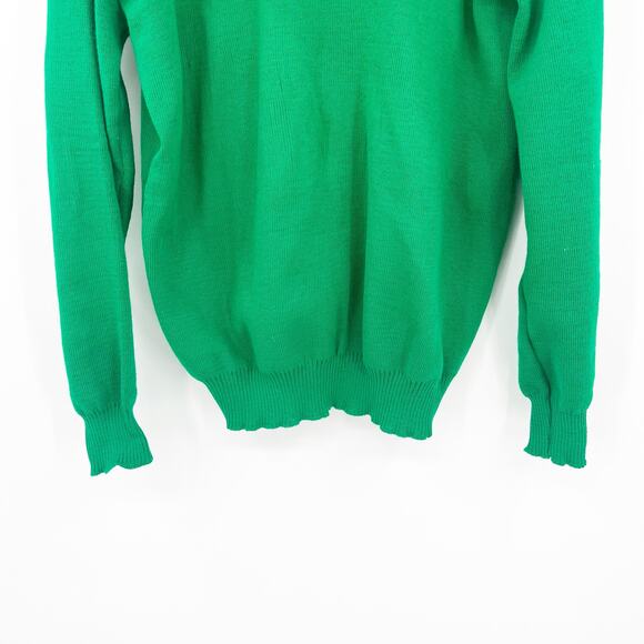 Traditional Craft Mens Vintage Preppy Clover Ireland Sweater Size M Kelly Green - Picture 5 of 7